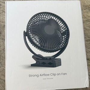 Black Clip-On Fan